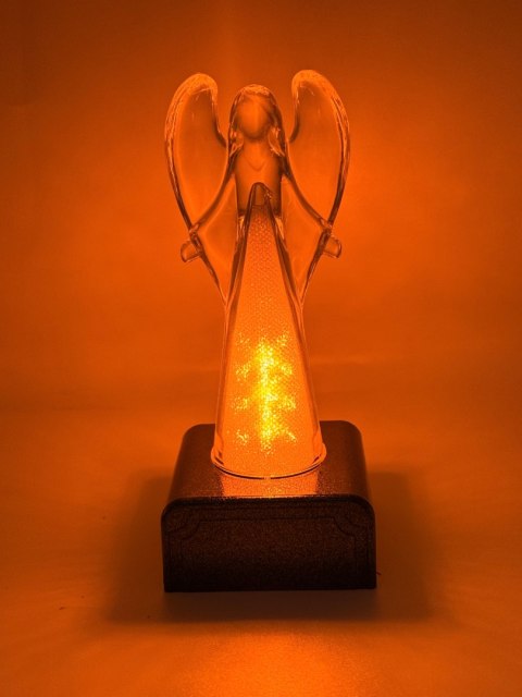 Wkład led do zniczy anioł efekt płomienia baterie w zestawie 15cm