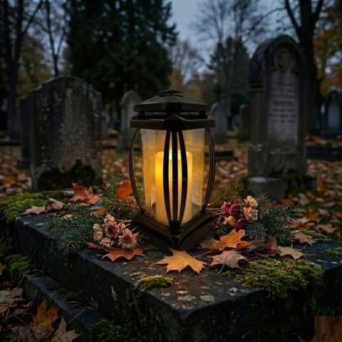 Wkład led do zniczy efekt płomienia na baterie świeca ledowa 12,5cm
