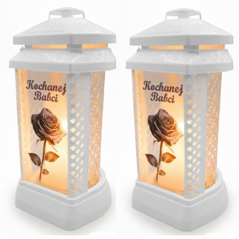 2x znicz duży na grób cmentarz lampion dla babci kapliczka + wkład