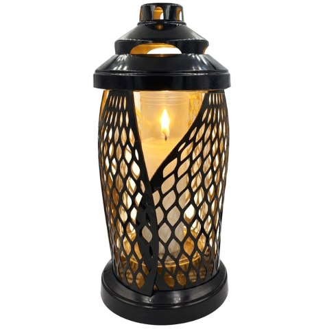 ZNICZ NA CMENTARZ GRÓB DUŻY SZKLANY OZDOBNY DEKORACYJNY LAMPION KAPLICZKA